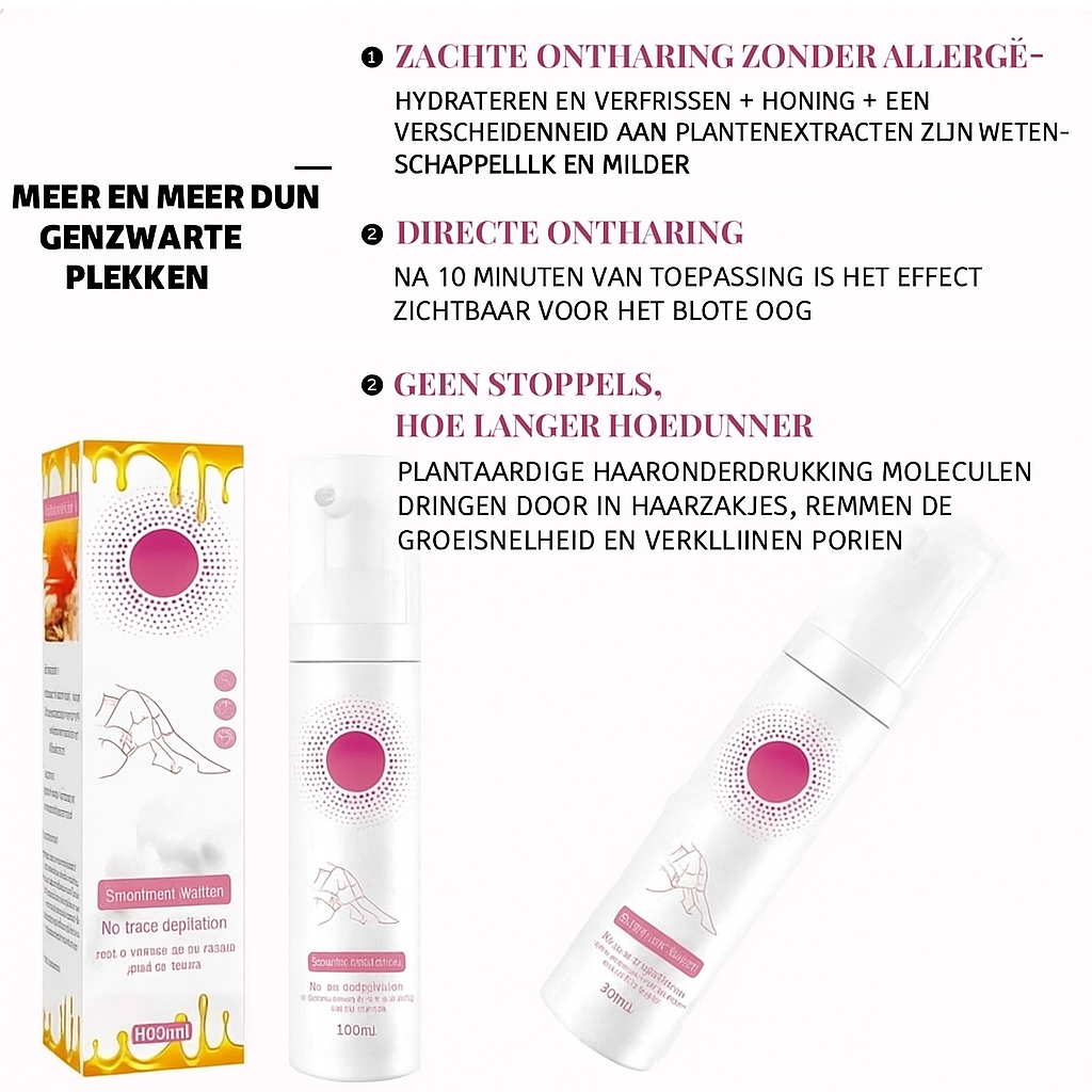 HairMousse™ | Gemakkelijk ontharen, schoonheid gegarandeerd!